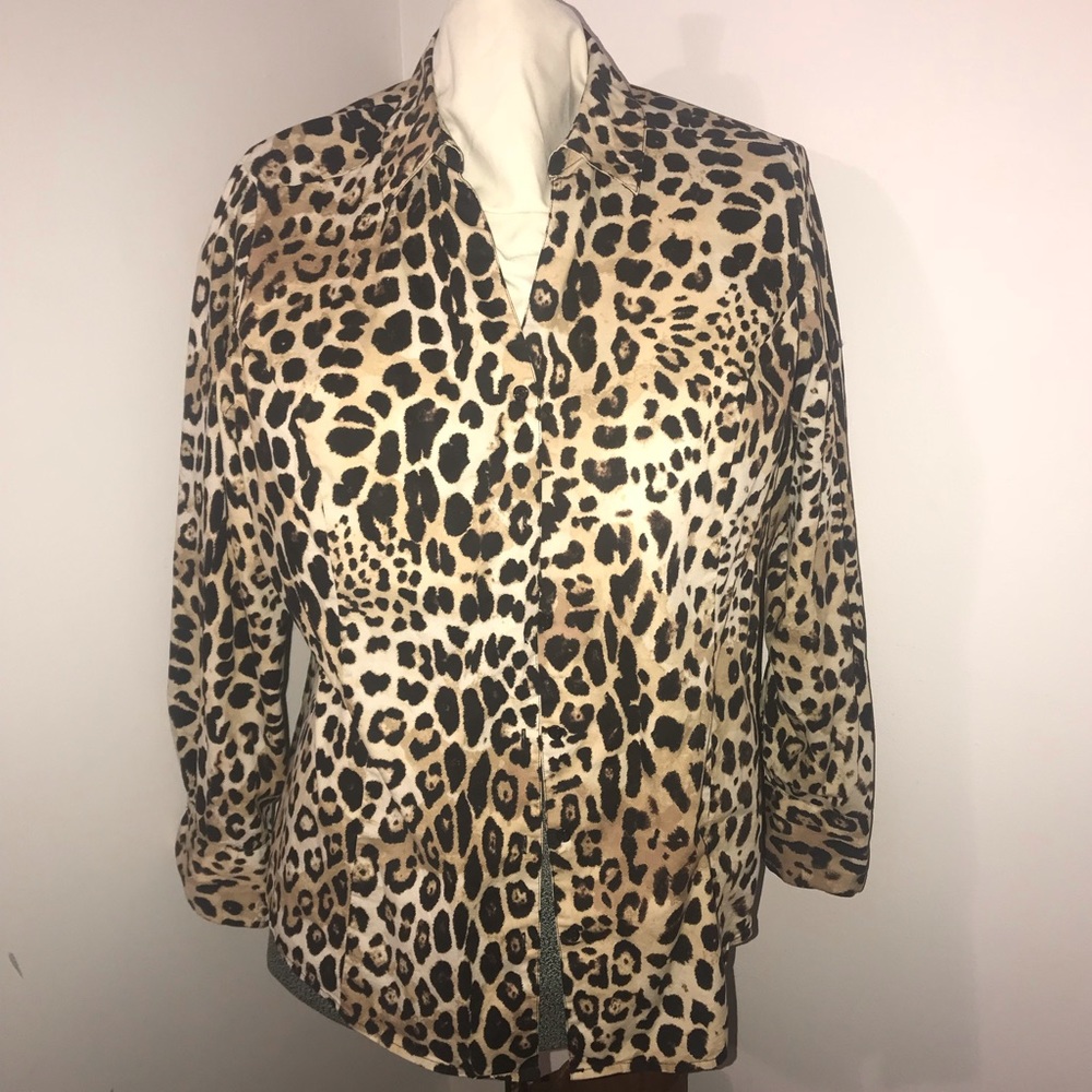Lane Bryant Leopard Print Blouse